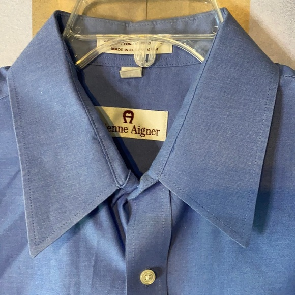 Blue Etienne Aigner dress shirt‎ 17 34/35